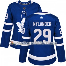 Toronto Maple Leafs William Nylander 29 Adidas 2017-2018 Blauw Authentic Shirt - Dames